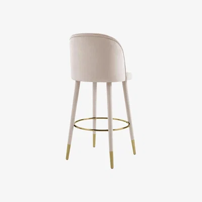 My Furniture Bellucci Counter stool - Chalk - Brass Caps