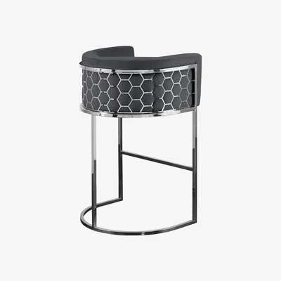 My Furniture Alveare Bar Stool - Silver - Smoke  -Issue(s)  - 35239