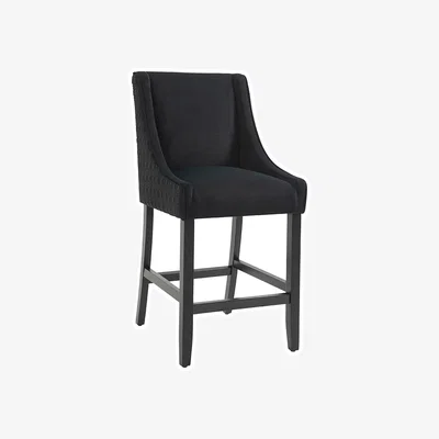My Furniture Chatsworth Counter Stool – Black Octagon