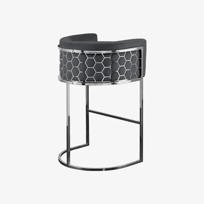 My Furniture Alveare Bar Stool Silver - Smoke -Issue(s) -35242