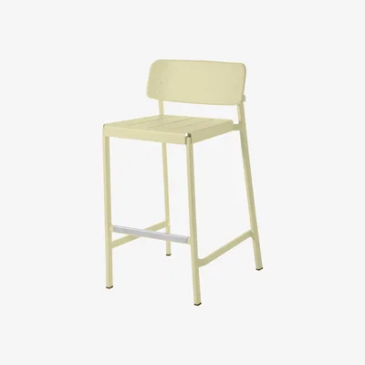 Made in Design Shine Bar chair - H 75 cm - Metal by Emu Brown/Beige