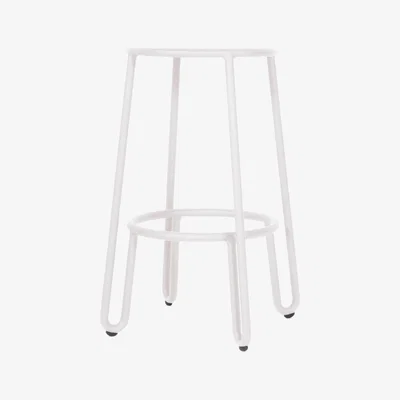 Made in Design Huggy Bar stool - / H 65 cm - Set of 2 by Maiori White