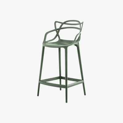 Made in Design Masters Bar chair - H 65 cm - Polypropylen by Kartell Green