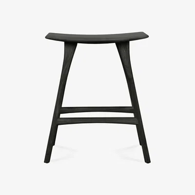 Made in Design Osso High stool - / H 65 cm by Ethnicraft Black