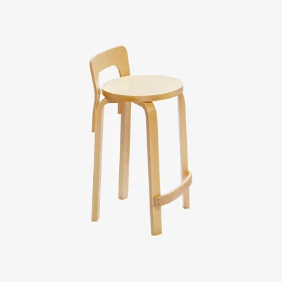 Made in Design K65 Bar chair natural wood / H 59,5 cm - Alvar Aalto, 1935 - ARTEK