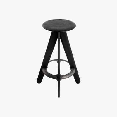 Made in Design Slab Bar stool - H 76 cm - Wood by Tom Dixon Black
