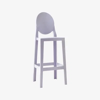 Made in Design One more Bar chair - H 65cm - Plastic by Kartell Blue