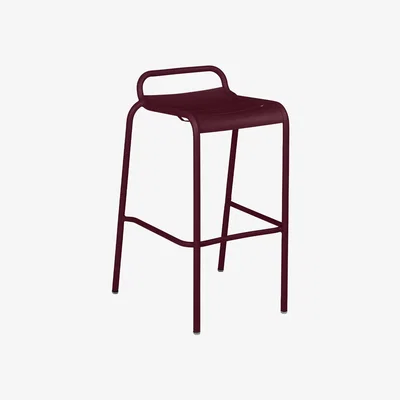 Made in Design Luxembourg High stool - / Aluminium - H 78 cm by Fermob Red