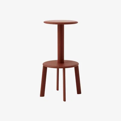 Made in Design Massif AV40 Swivel bar stool wood red / H 75 cm - &tradition
