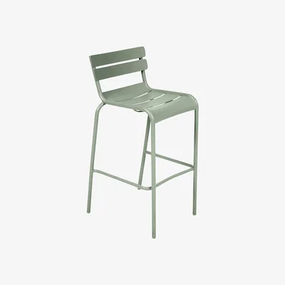 Made in Design Luxembourg Bar chair - H 80 cm - Aluminium by Fermob Green