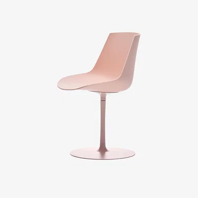 Made in Design Flow Color Swivel chair - / Central leg by MDF Italia Pink