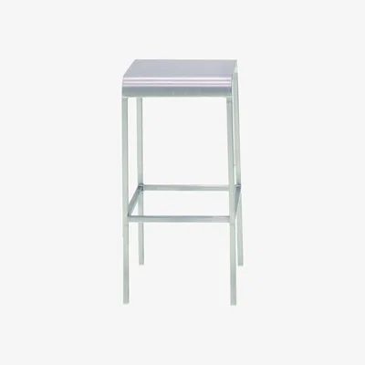 Made in Design 20-06 Bar stool - Aluminium - H 60 cm by Emeco Metal