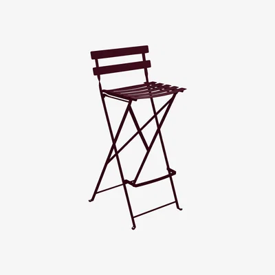 Made in Design Bistro Folding bar chair - / H 74 cm by Fermob Red