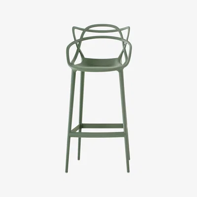 Made in Design Masters Bar chair - H 75 cm - Polypropylen by Kartell Green