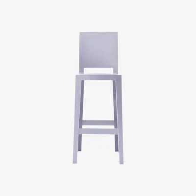 Made in Design One more please Bar chair - H 75cm - Plastic by Kartell Blue