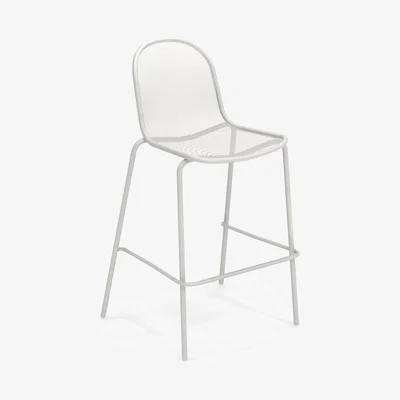 Made in Design Nova Bar chair - / Metal - H 72 cm by Emu White