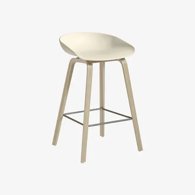 Made in Design Bar stool About a stool AAS 32 LOW plastic material / H 65 cm - Recycled - Hay