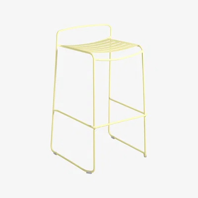 Made in Design Surprising Bar stool - / Metal - H 78 cm by Fermob Yellow