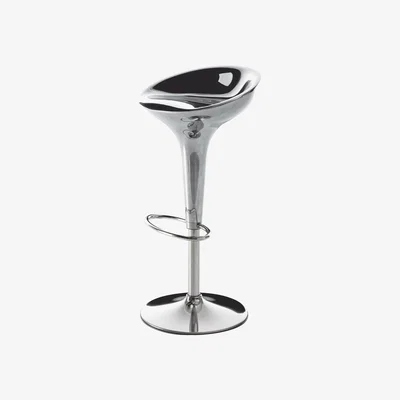 Made in Design Al Bombo Adjustable bar stool - Pivoting - H 50 to 73 cm by Magis Metal