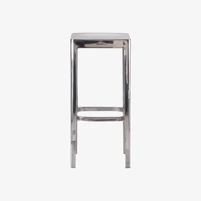 Made in Design Indoor Bar stool - H 76 cm - Metal by Emeco Metal