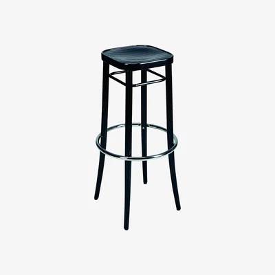 Made in Design Vienna 144 High stool - / H 85 cm - 1908 reissue by Wiener GTV Design Black