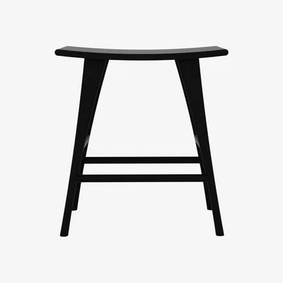 Made in Design Osso High stool - / Solid oak - H 61 x L 57 cm by Ethnicraft Black