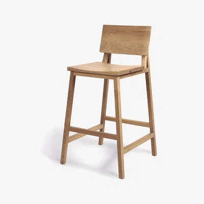 Made in Design N3 Bar stool - / H 66 cm - Solid oak by Ethnicraft Natural wood