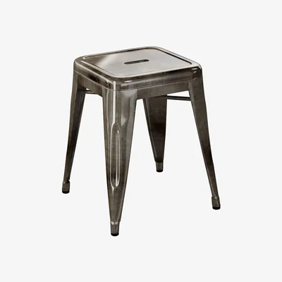 Made in Design H Bar stool - H 45 cm - Steel indoor by Tolix Metal