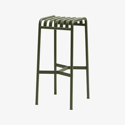 Made in Design Palissade Bar stool - H 75 cm  - R & E Bouroullec by Hay Green