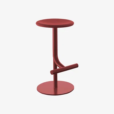 Made in Design Tibu Adjustable bar stool - /Rotating - Fabric seat by Magis Red