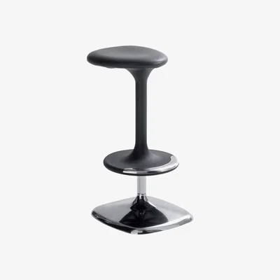 Made in Design Kant Adjustable bar stool - Pivoting - Plastic & metal by Casamania Black