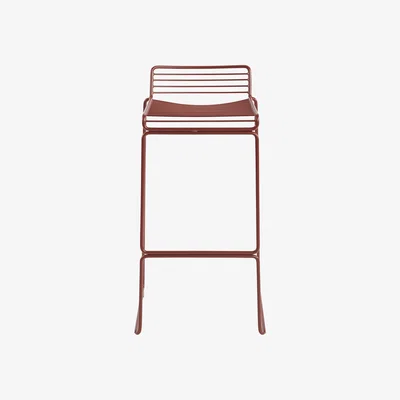 Made in Design Hee Bar stool - H 75 cm - Metal by Hay Orange