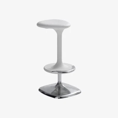 Made in Design Kant Adjustable bar stool - Pivoting / H 65 à 76 cm by Casamania White