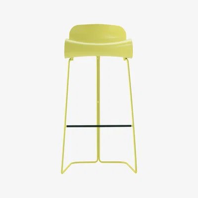 Made in Design BCN Bar stool - H 76 cm by Kristalia Yellow