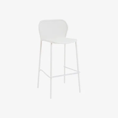 Made in Design Darwin Bar chair - H 75 cm - Metal by Emu White