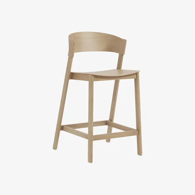 Made in Design Cover High stool - / 65 cm - Wood by Muuto Natural wood