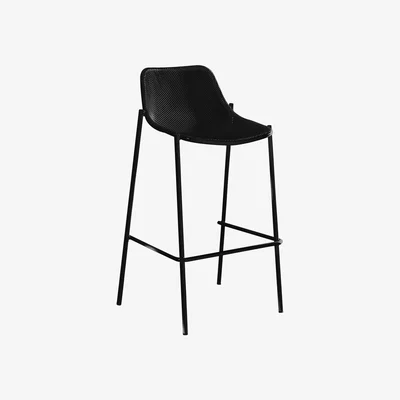 Made in Design Round Bar chair - Metal - H 78 cm by Emu Black