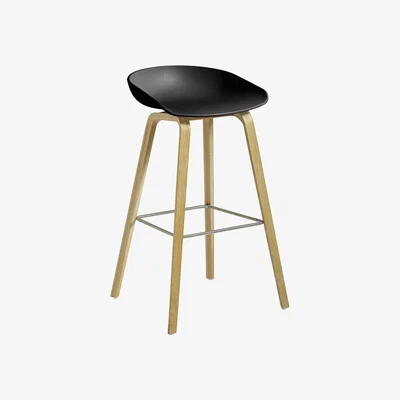 Made in Design About a stool AAS 32 Bar stool plastic material black / H 75 cm - Hay