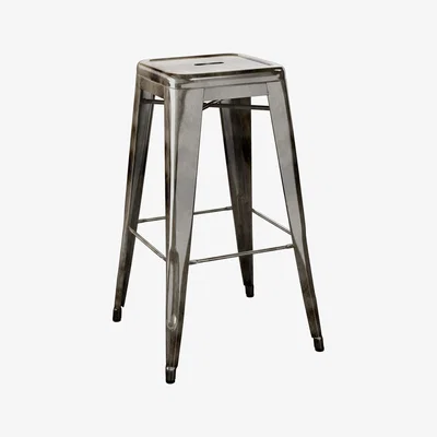 Made in Design H Bar stool - H 75 cm - Steel - Indoor by Tolix Metal