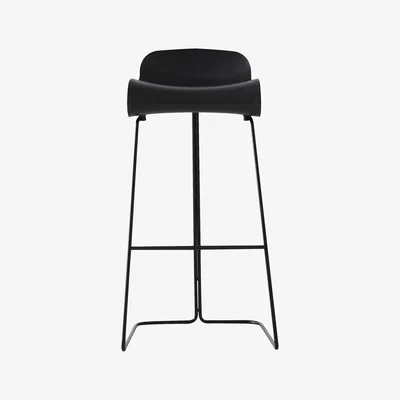Made in Design BCN Bar stool - H 76 cm by Kristalia Black