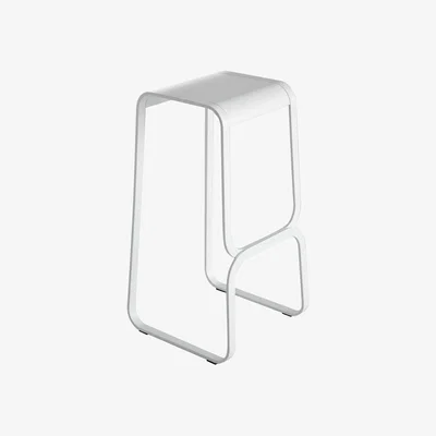 Made in Design Continuum Bar stool - Wood & metal -H 80 cm by Lapalma White