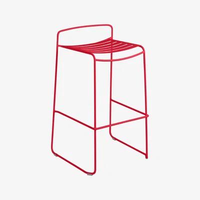 Made in Design Surprising Bar stool - / Metal - H 78 cm by Fermob Red