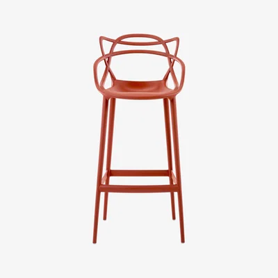Made in Design Masters Bar chair - H 75 cm - Polypropylen by Kartell Orange