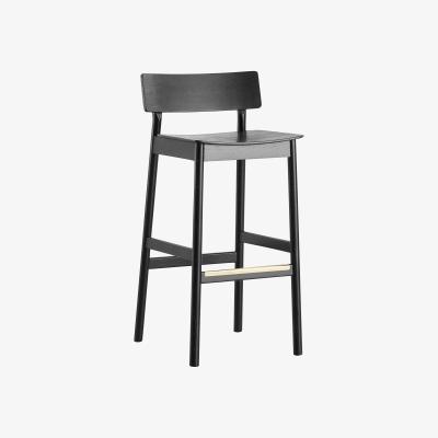 Made in Design Pause Bar stool - Oak - H 75 cm by Woud Black