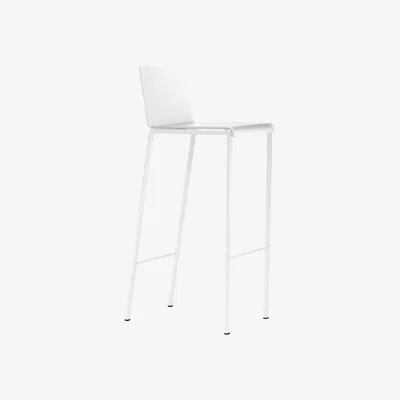 Made in Design Bianco Bar chair - Matt / H 80 cm by Zeus White