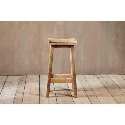 Nkuku Nkuku Ambi Wooden Dining Stool | Furniture | Brown | Tall