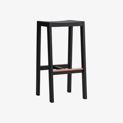 Nordic Nest Vaarnii 016 Maasto Bar Stool bar stool Black-stained pine 75 cm