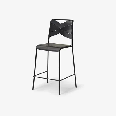 Nordic Nest Design House Stockholm Torso barstool Black-black