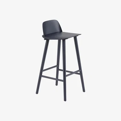 Nordic Nest Muuto Nerd Barstool midnight blue