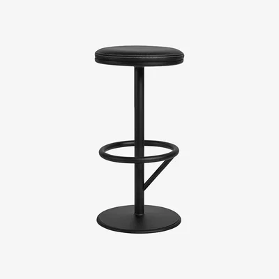 Nordic Nest SMD Design Orbit barstool low Black matte black leather